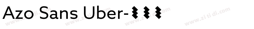 Azo Sans Uber字体转换